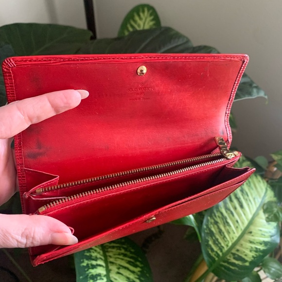 Louis Vuitton red Epi leather wallet - Picture 6 of 16
